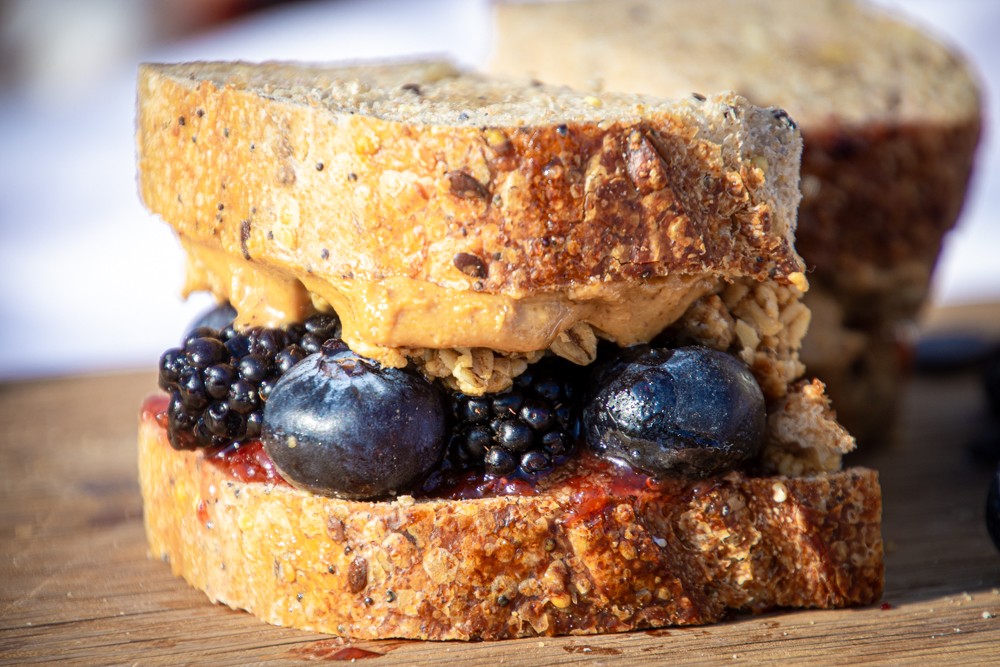 tri-berry sandwich